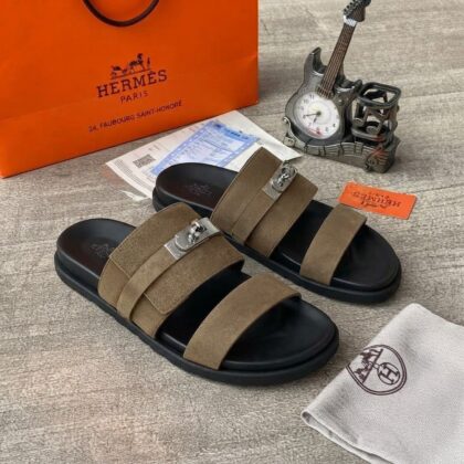 Hs Luxury Leather Slippers