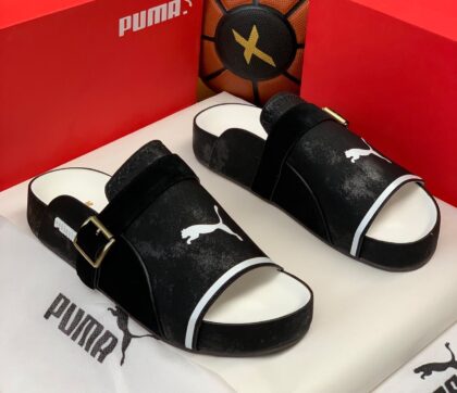 P.M Luxury Leather Slippers
