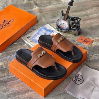 Hs Luxury Leather Slippers