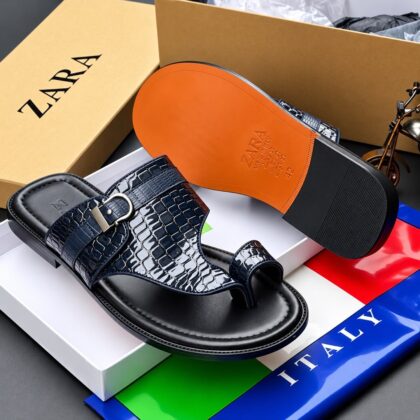 Zr Luxury Leather Slippers