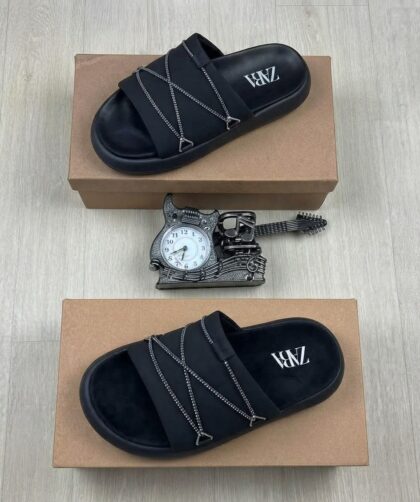 Zr Luxury Leather Slippers