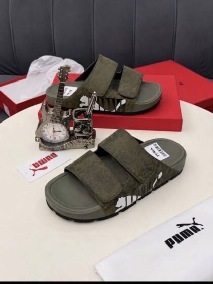 P.M Luxury Leather Slippers
